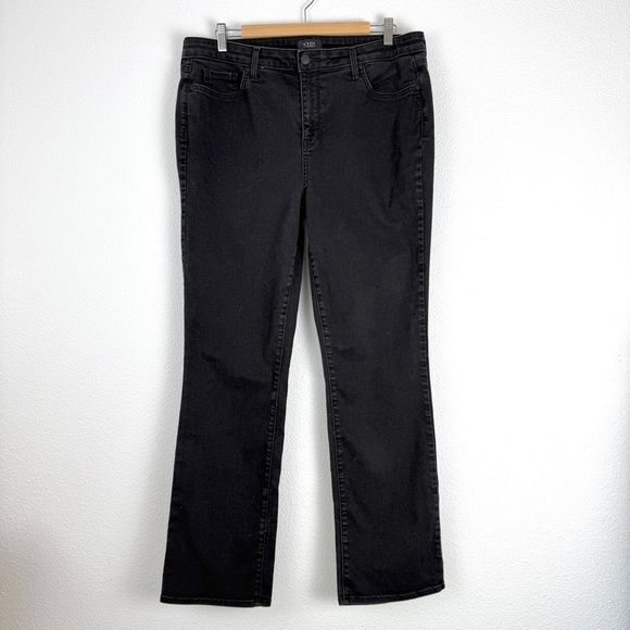 NYDJ Marilyn Straight Black Jeans Denim 16 Plus Size - Picture 2 of 9